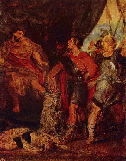 Mucius Scavola vor Porsenna, Peter Paul Rubens